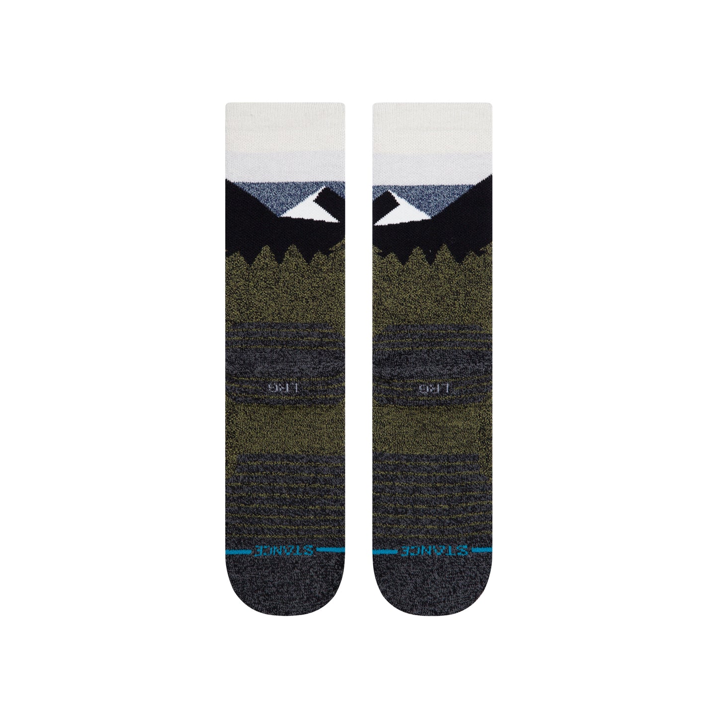Stance Divided Crew Socks (Large, Blue)