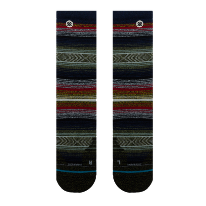 Stance Windy Peaks Crew Socks (Small, Black)