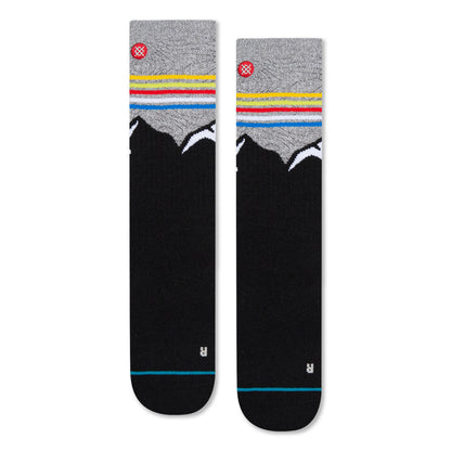 Stance Chin Peak Crew Socks (Medium, Grey)