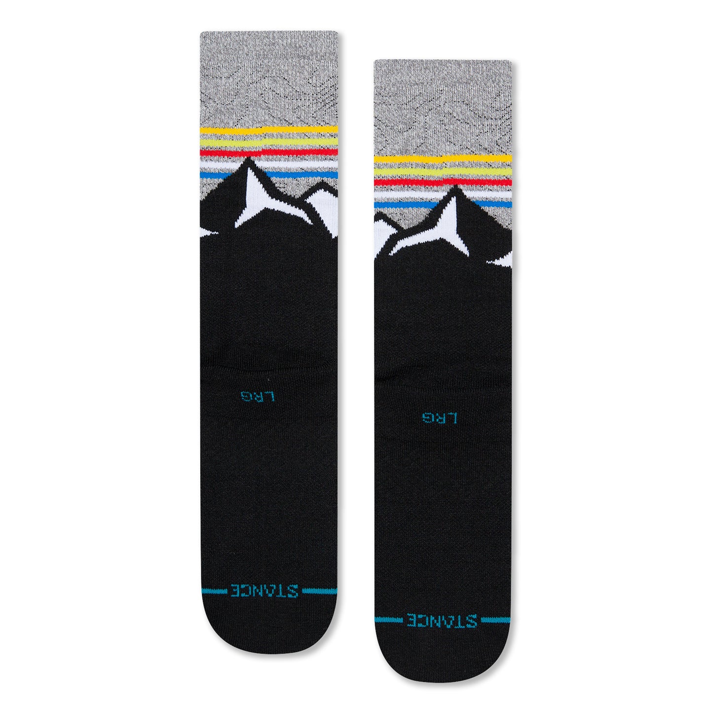 Stance Chin Peak Crew Socks (Medium, Grey)