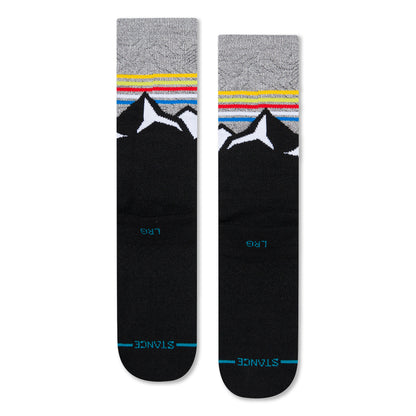 Stance Chin Peak Crew Socks (Medium, Grey)