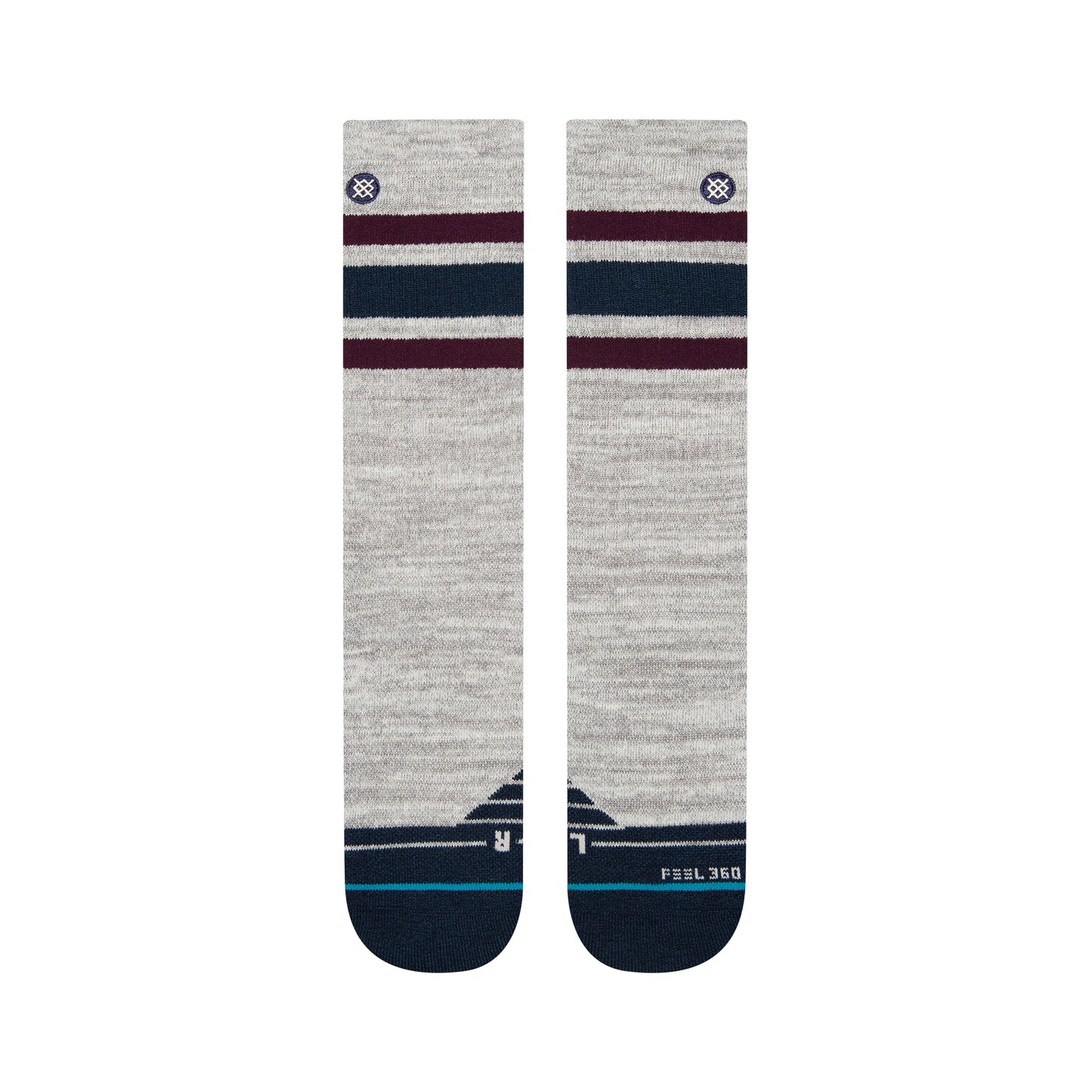 Stance Pass Thru Crew Socks (Small, Natural)