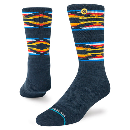 Stance Serape Dos Base Crew Socks (Small, Navy)