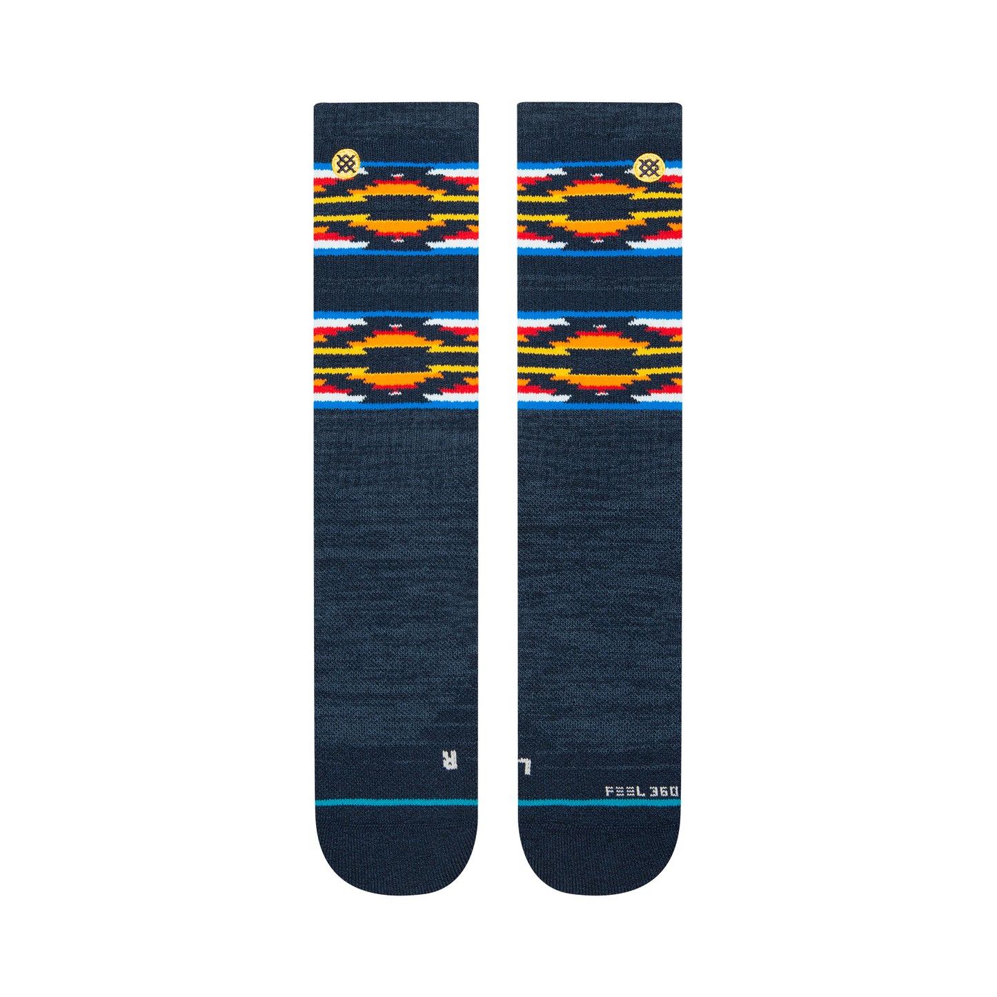 Stance Serape Dos Base Crew Socks (Small, Navy)