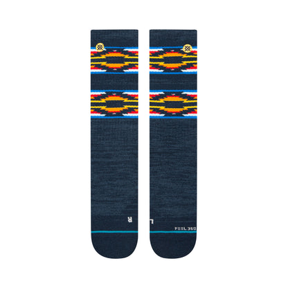 Stance Serape Dos Base Crew Socks (Small, Navy)
