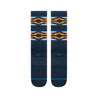 Stance Serape Dos Base Crew Socks (Small, Navy)