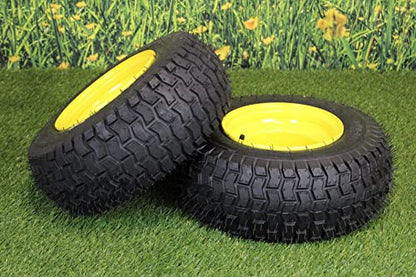 (Set of 2) 16x6.50-8 Tires & Wheels 4 Ply for Lawn & Garden Mower Turf Tires .75" Bearing. (Because we supply a precision ball bearing the shaft must be clean and straight for them to fit properly)