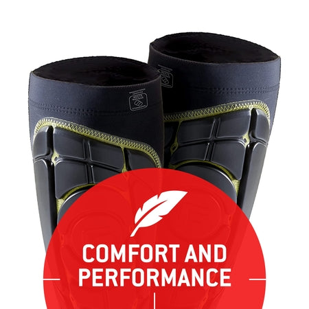 G-Form Pro-S Elite Soccer Shin Guards - Soccer Pads for Adults - Athletic Gear - Black/Yellow, X-Large