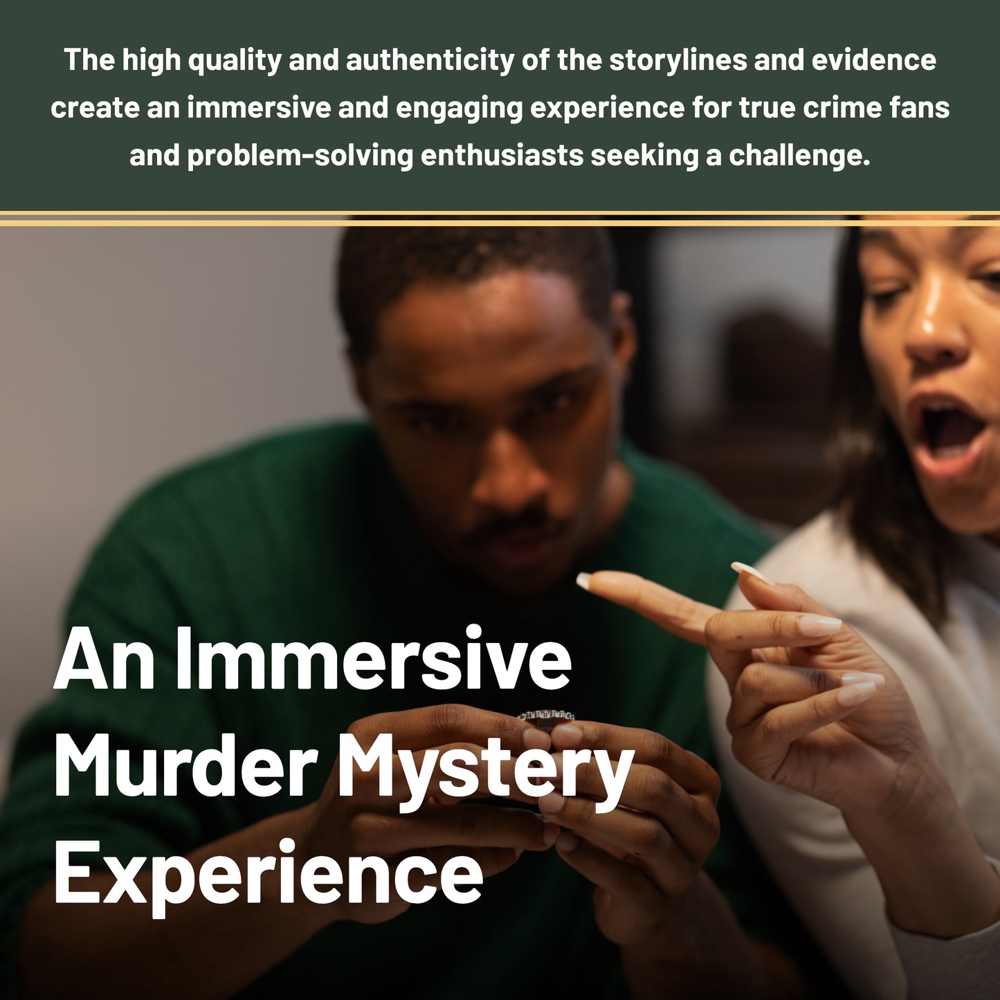 Hunt A Killer & Agatha Christie's The Mystery of Hunter's Lodge - Murder Mystery Game for True Crime Fans with Evidence & Puzzles - Solve Crimes at Date Night or Family Game Night - Age 14+