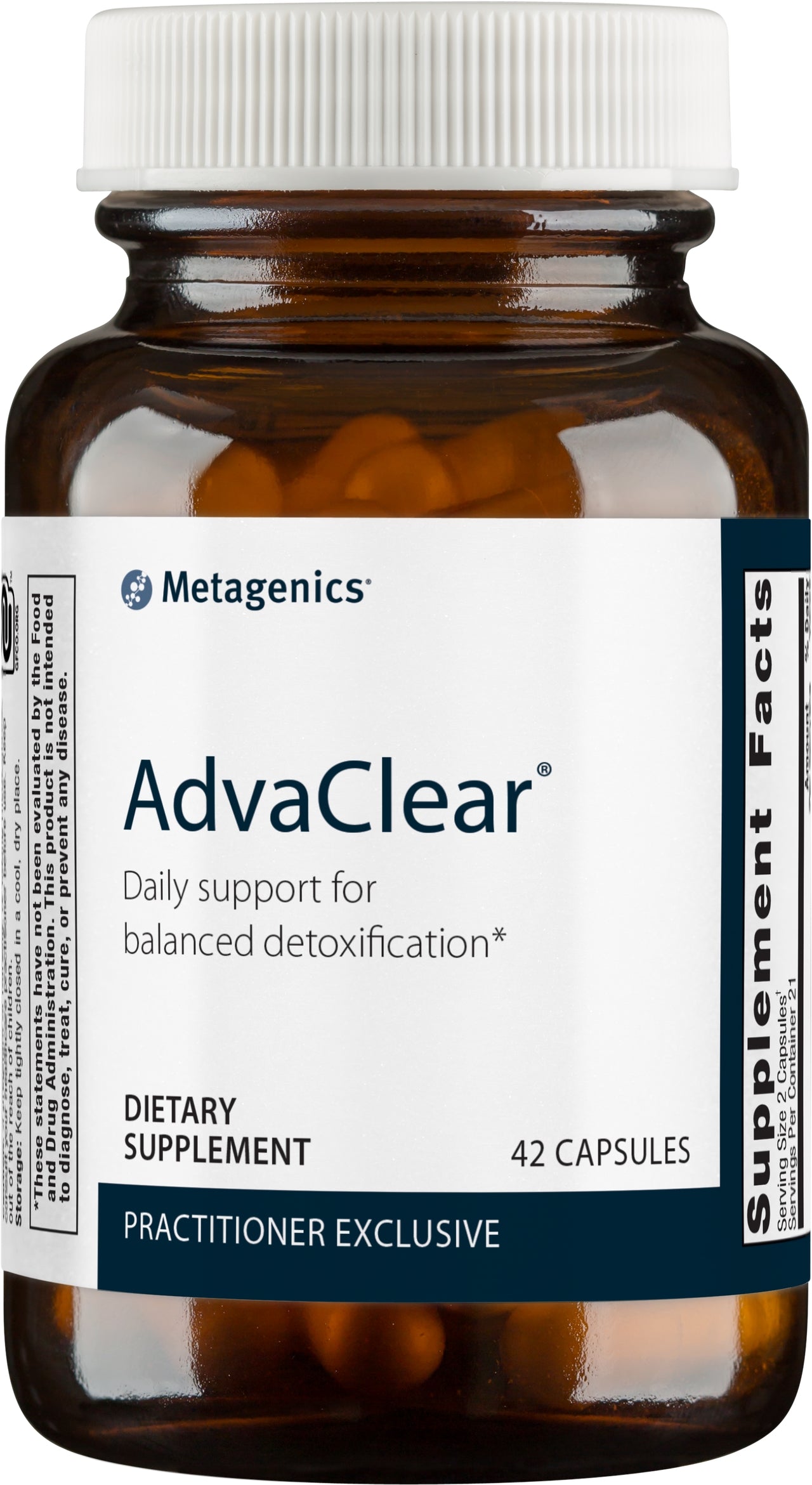 Metagenics AdvaClear Daily Support for Detoxification 42 Count (Pack of 1)