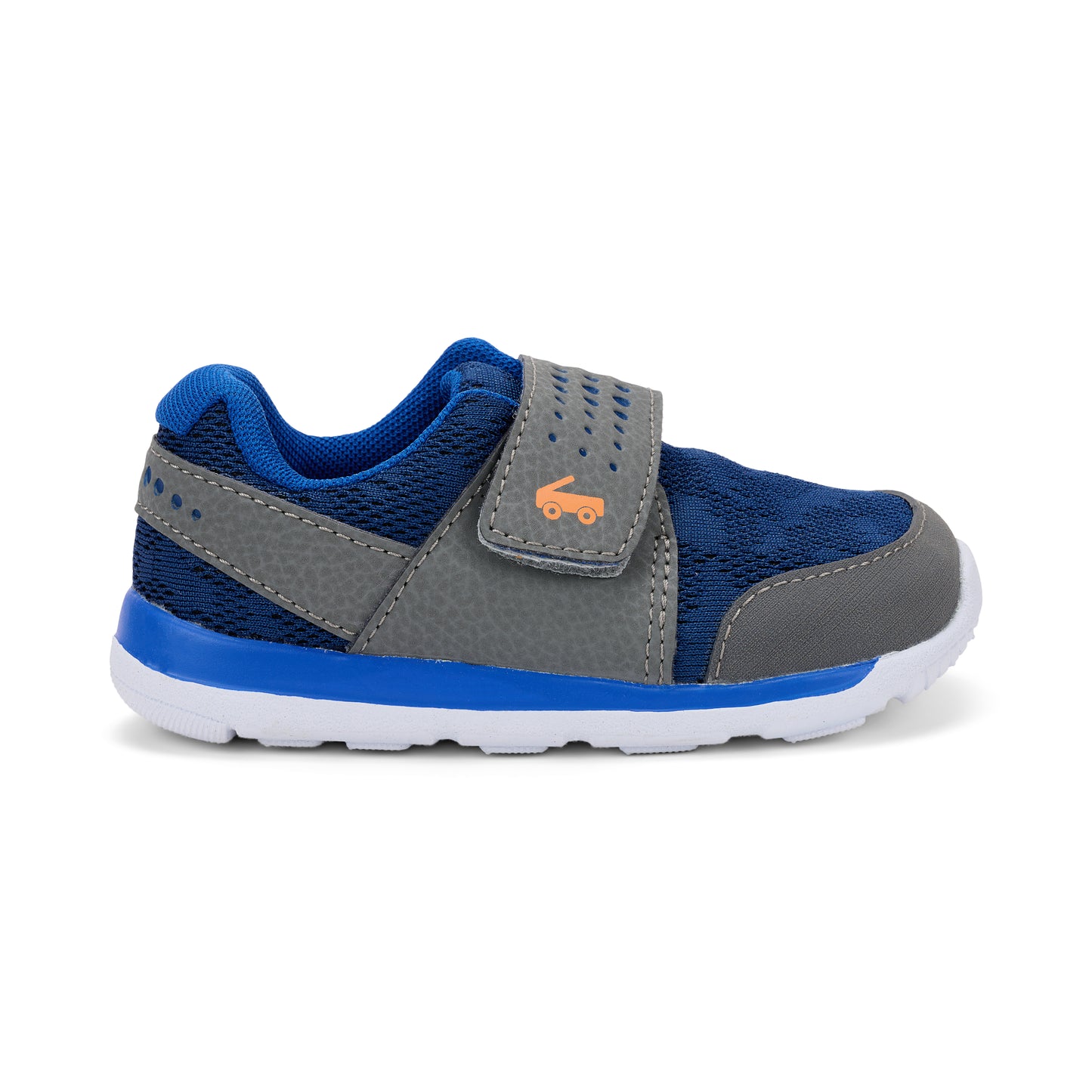 See Kai Run - Ryder II FlexiRun Athletic Shoe for Little Kids, Navy/Gray, Toddler 4