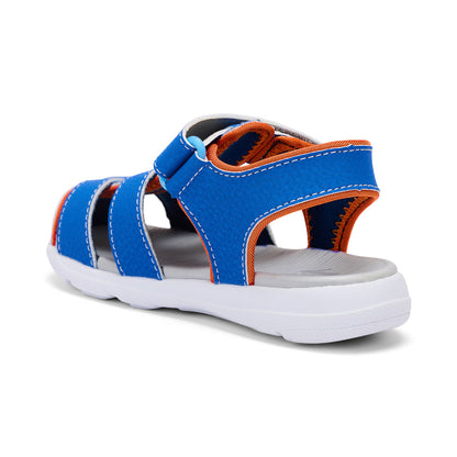 See Kai Run - Cyrus IV FlexiRun‚Ñ¢ Fisherman Sandal for Toddlers, Blue/Orange, 8