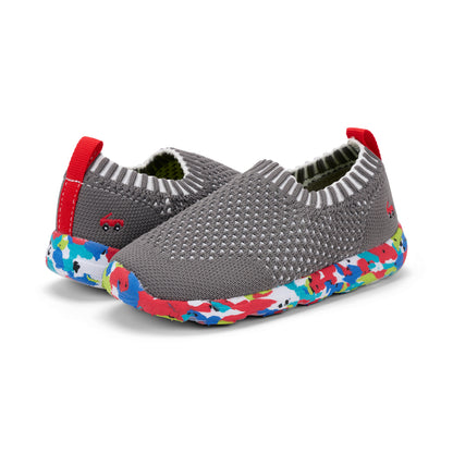 See Kai Run - Ryder Knit FlexiRun Slip-on Athletic Shoe for Little Kids, Dark Gray, Little Kid 11