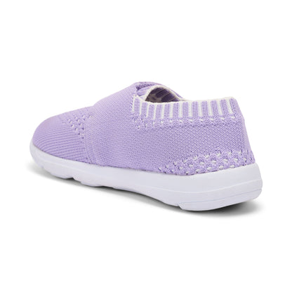 See Kai Run - Knit Strap FlexiRun‚Ñ¢  Athletic Shoe for Little Kids, Lavender, 12