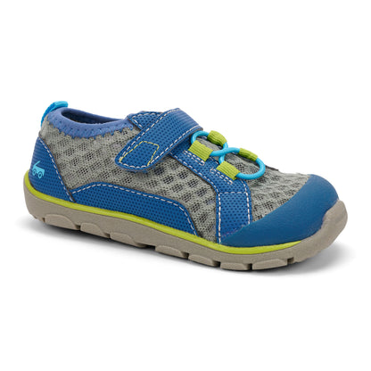 See Kai Run - Anker Water-Friendly Active Shoe for Little Kids, Gray/Multi, Toddler 10