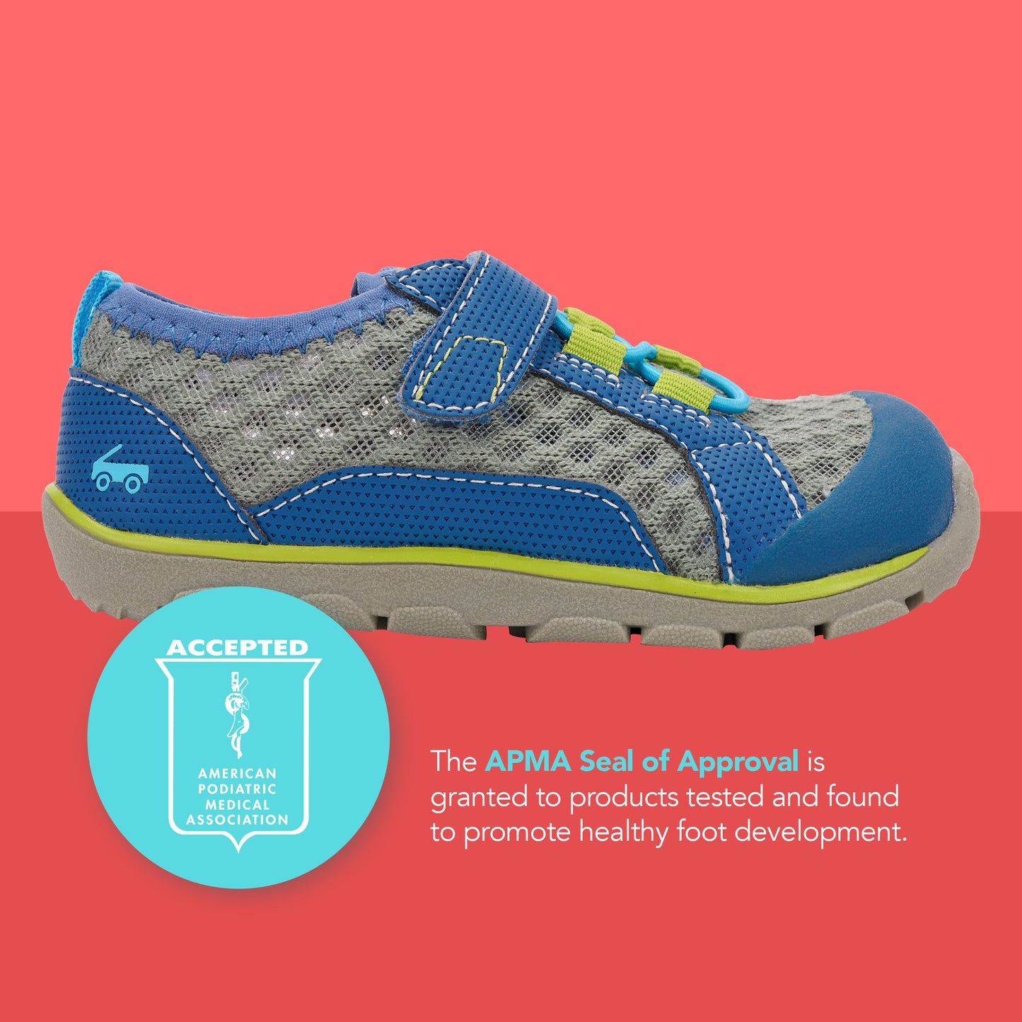 See Kai Run - Anker Water-Friendly Active Shoe for Little Kids, Gray/Multi, Toddler 6