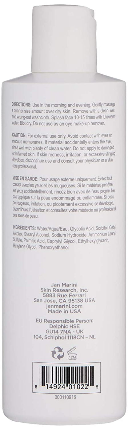 Jan Marini Bioglycolic Facial Cleanser, Pink, 237 ml (Pack of 1)