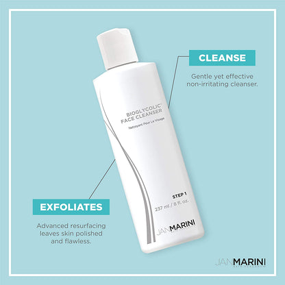 Jan Marini Bioglycolic Facial Cleanser, Pink, 237 ml (Pack of 1)
