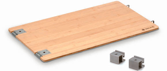 Snow Peak Renewed Bamboo Iron Grill Table - Table Extension for Camping Table - 12.5 Ibs