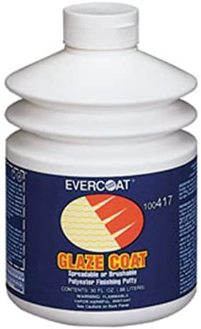 Evercoat Glaze Coat Polyester Finishing and Blending Putty for Metal, Aluminum, Steel & More - 30 Oz