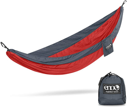 ENO, Eagles Nest Outfitters SingleNest Lightweight Camping Hammock, Red/Charcoal