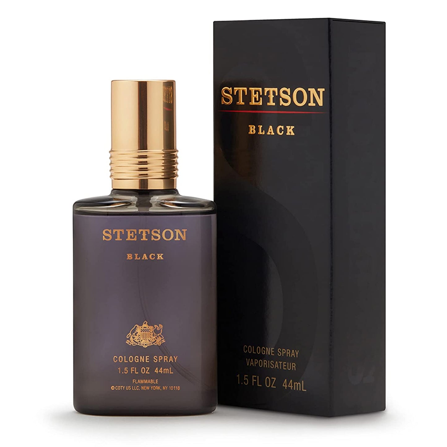 Stetson Black by Scent Beauty - Cologne for Men - Woody, Dark and Spicy Scent with Fragrance Notes of Sandalwood, Spices, and Suede - 1.5 Fl Oz