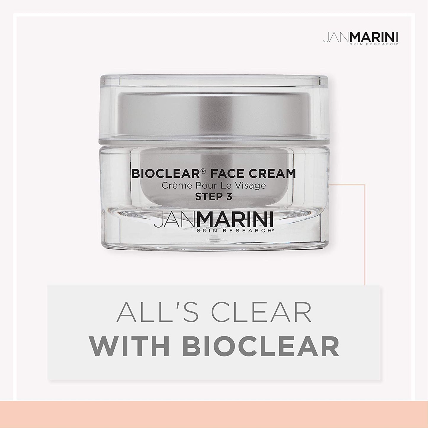 Jan Marini Skin Research Bioclear Face Cream | Glycolic, Salicylic & Azelaic Acid Solution - 1 Oz