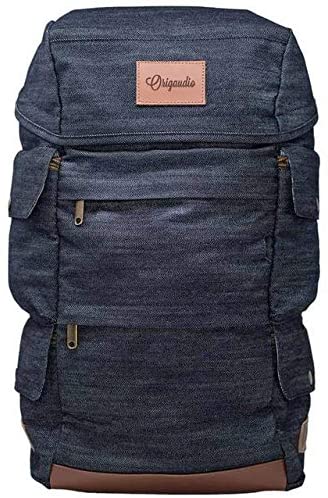Origaudio Presidio Laptop Backpack - Gaming or Work Bag - Holds 17-Inch Laptop with Convenient Side Access Pocket for Computer - 16 Total Pockets - Perfect for Traveling or Hiking - Blue