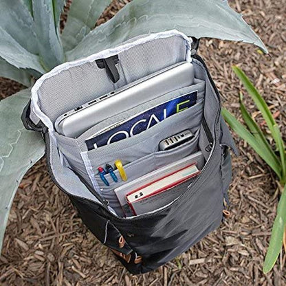 Origaudio Presidio Laptop Backpack - Gaming or Work Bag - Holds 17-Inch Laptop with Convenient Side Access Pocket for Computer - 16 Total Pockets - Perfect for Traveling or Hiking - Blue