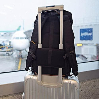 Origaudio Presidio Laptop Backpack - Gaming or Work Bag - Holds 17-Inch Laptop with Convenient Side Access Pocket for Computer - 16 Total Pockets - Perfect for Traveling or Hiking - Blue