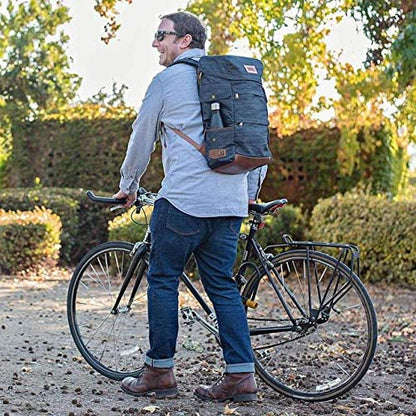 Origaudio Presidio Laptop Backpack - Gaming or Work Bag - Holds 17-Inch Laptop with Convenient Side Access Pocket for Computer - 16 Total Pockets - Perfect for Traveling or Hiking - Blue