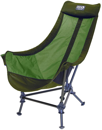 ENO, Eagles Nest Outfitters Lounger DL Camping Chair, Outdoor Lounge Chair, Olive/Lime