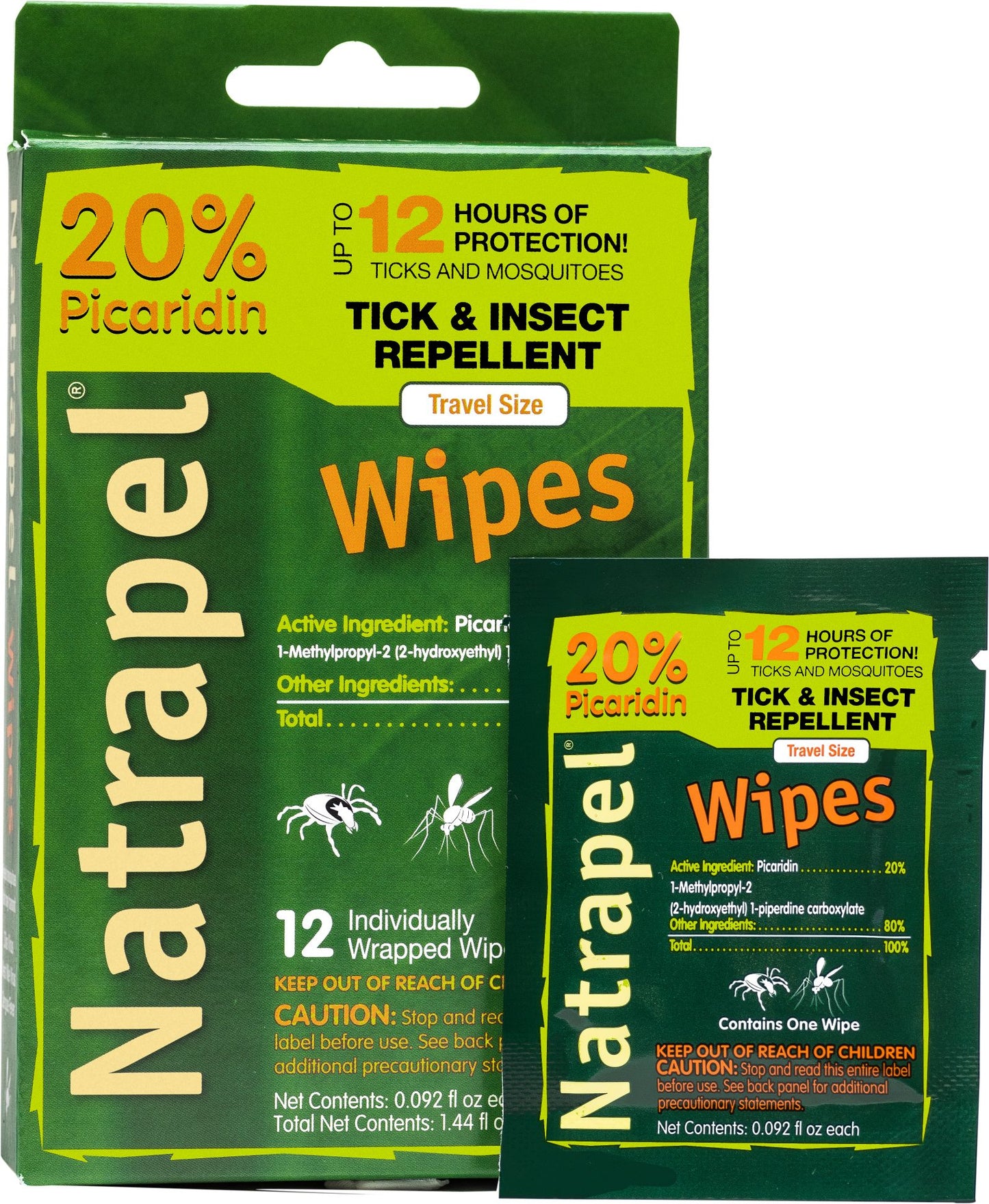 Natrapel Insect Repellent Wipes, 12 ct (Pack of 3)