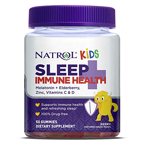 Natrol, Kids Sleep+ Immune Health Gummies, 50 Count