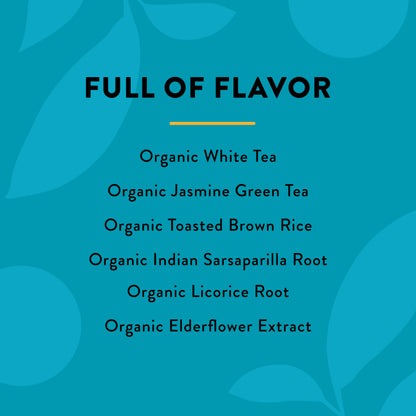 Choice Organics - Organic White Elderflower Tea (6 Pack) - Organic White & Green Tea - 96 Tea Bags