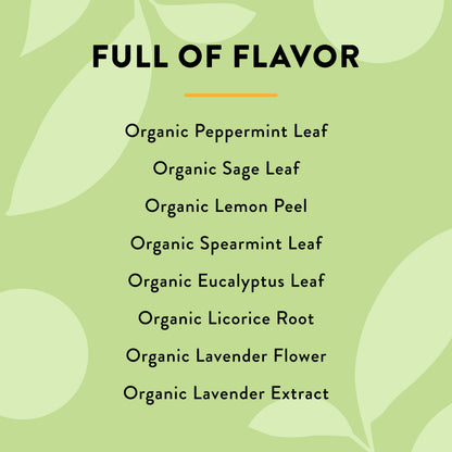 Choice Organics - Organic Mint Sage Tea (6 Pack) - Organic Herbal Tea - 96 Tea Bags