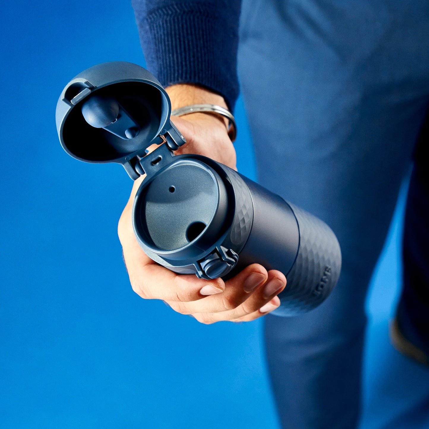 Ion8 Leakproof Travel Mug - Vacuum Insulated - 12 oz/360 ml - Ash Navy