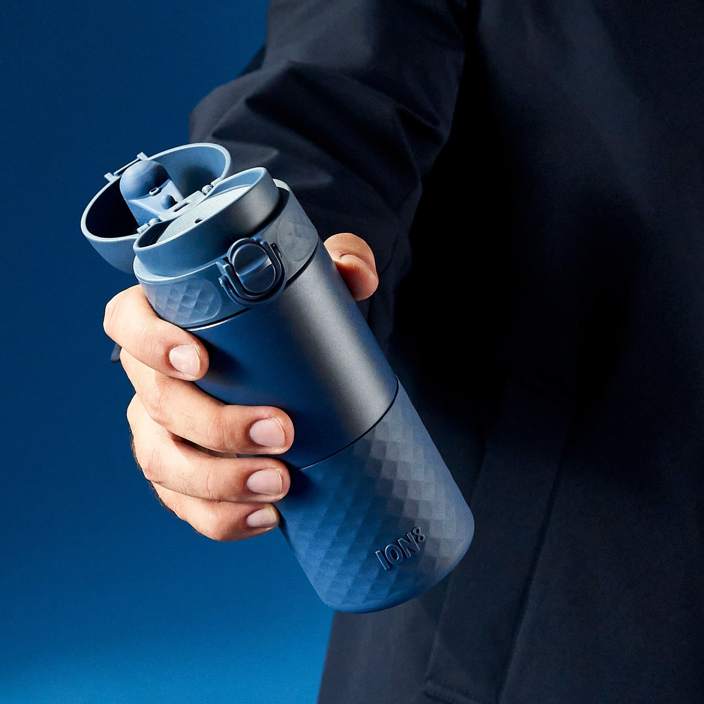 Ion8 Leakproof Travel Mug - Vacuum Insulated - 12 oz/360 ml - Ash Navy
