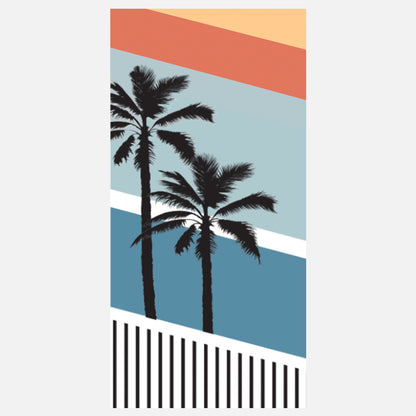 Cariloha Bamboo-Viscose Beach Towel - Palm Stripe