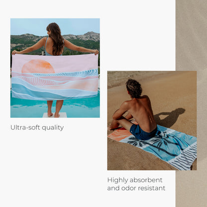 Cariloha Bamboo-Viscose Beach Towel - Sunset Beach