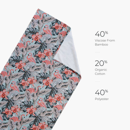 Cariloha Bamboo-Viscose Beach Towel - Flamingo