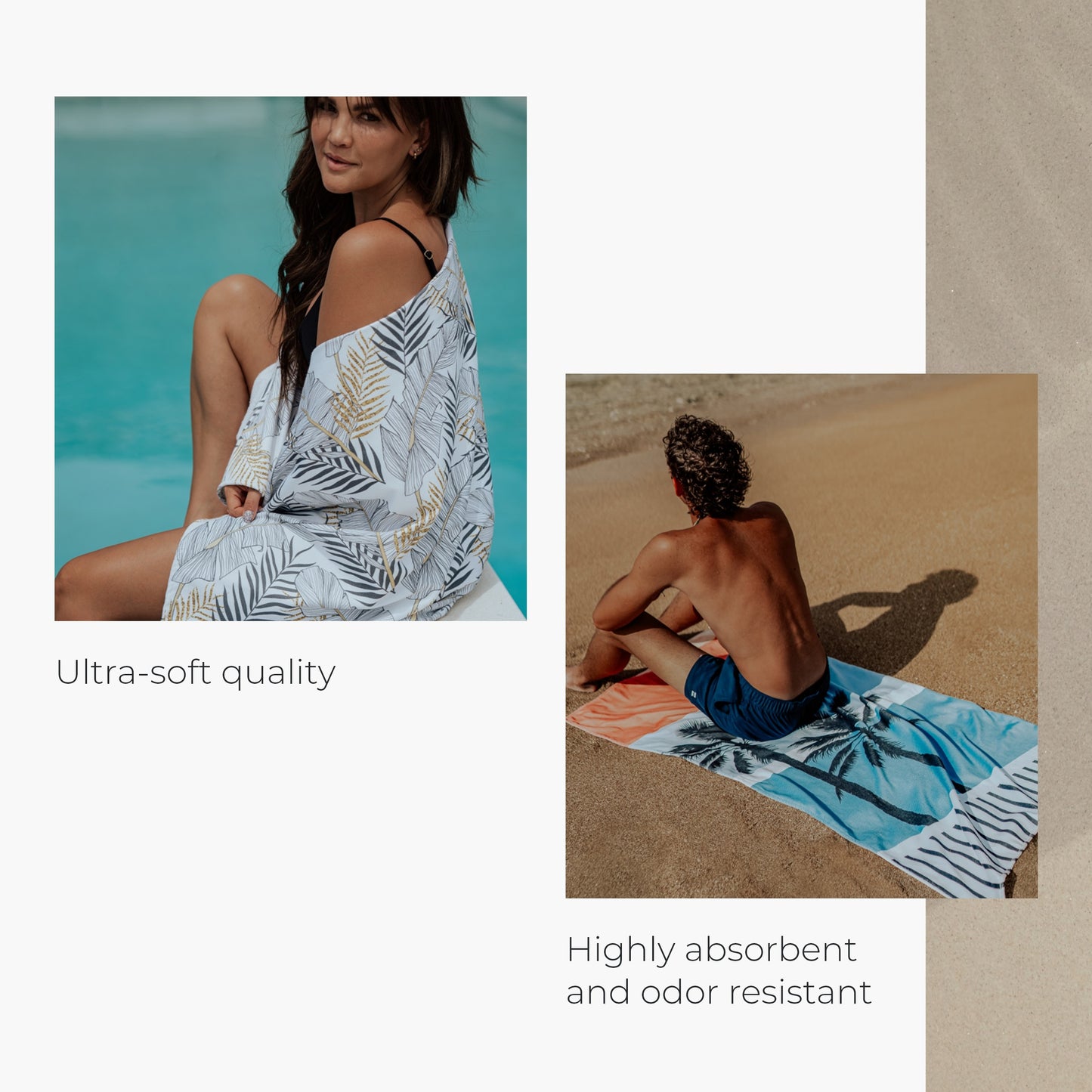 Cariloha Bamboo-Viscose Beach Towel - Birds of Paradise