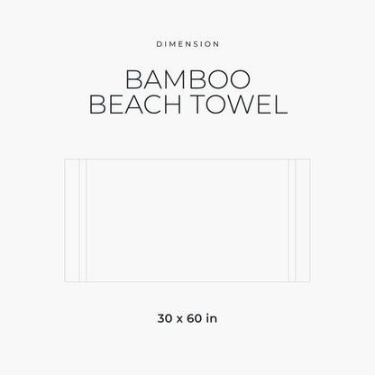 Cariloha Bamboo-Viscose Beach Towel - Tropical Teal