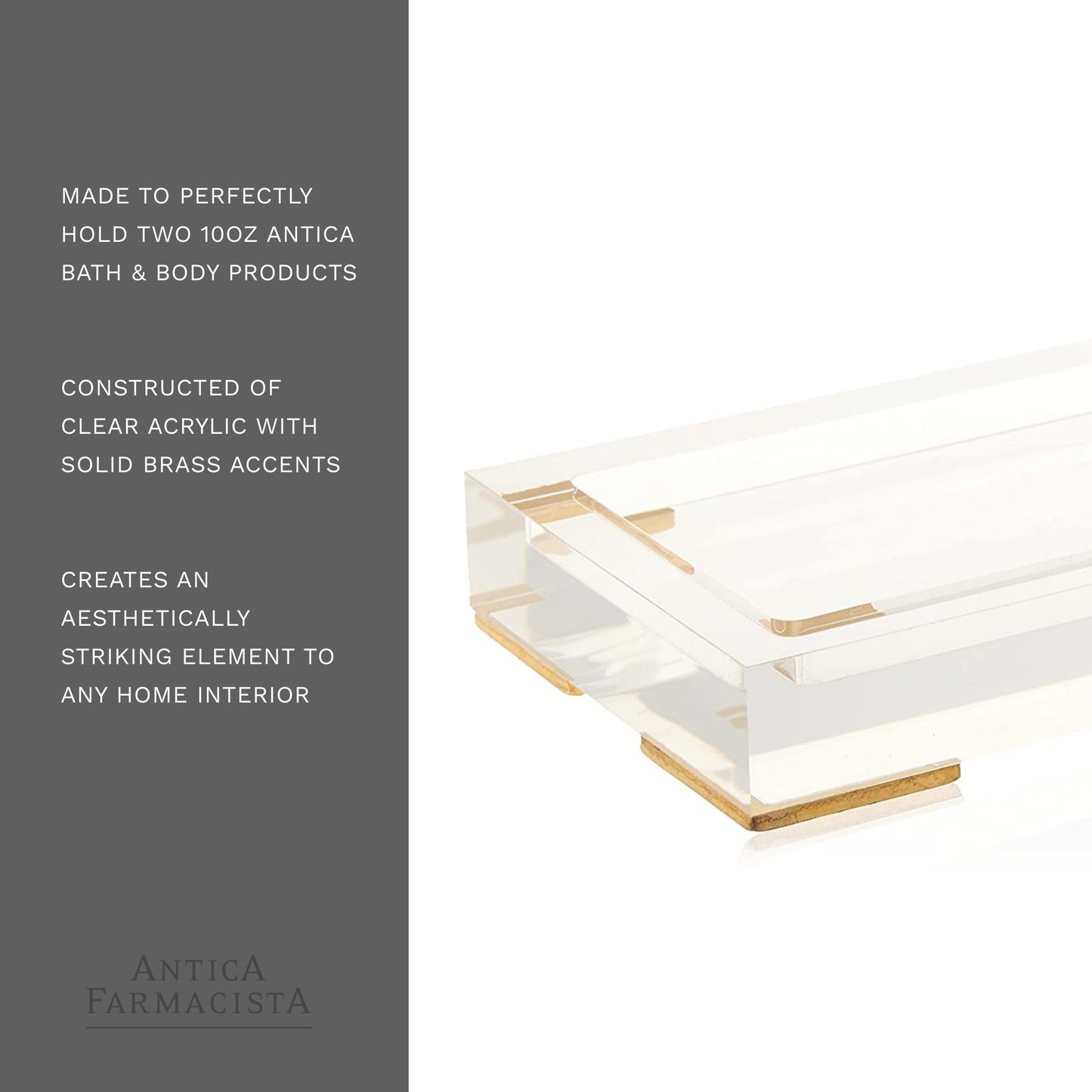 Antica Farmacista Bath & Body Lucite Tray, 1 Count