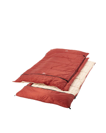 Snow Peak Ofuton Sleeping Bag Wide - Modular Sleeping Bag - Antibacterial Processing - L 6.8' W 3.5'
