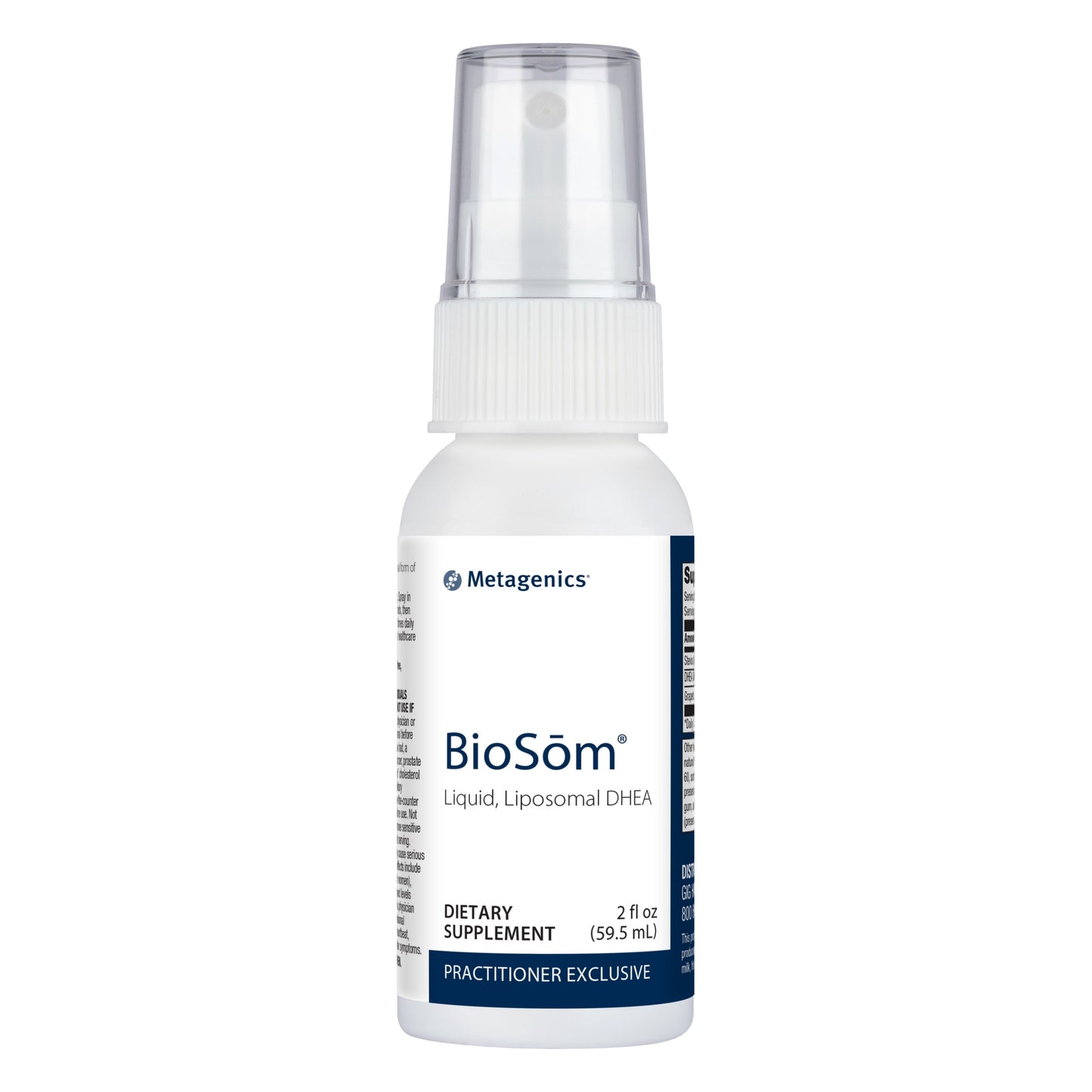 Metagenics BioSom Liquid DHEA Spray, Liposomal DHEA 5mg Per Spray, Helps Support Healthy Adrenal Function - 2 fl oz, 85 Servings