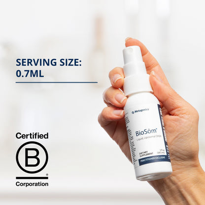 Metagenics BioSom Liquid DHEA Spray, Liposomal DHEA 5mg Per Spray, Helps Support Healthy Adrenal Function - 2 fl oz, 85 Servings
