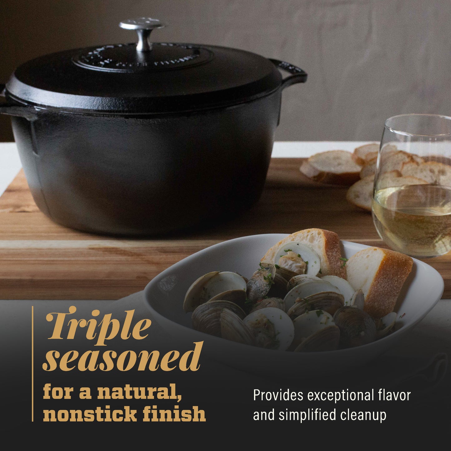 Lodge Blacklock Triple Seasoned 5.5 QT Dutch Oven