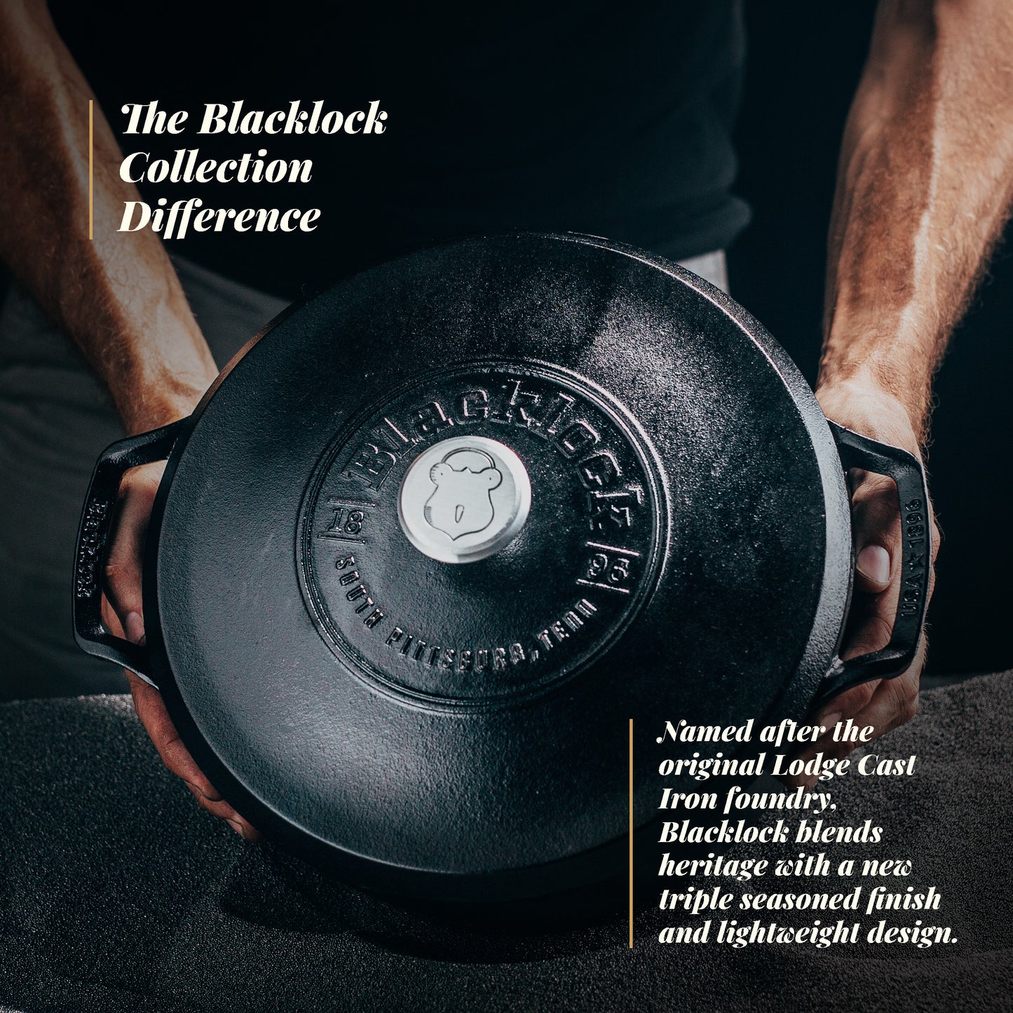Lodge Blacklock Triple Seasoned 5.5 QT Dutch Oven