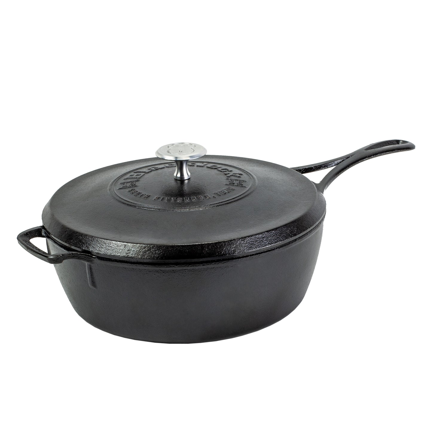Lodge Blacklock Triple Seasoned 4 Qt Deep Skillet with Lid